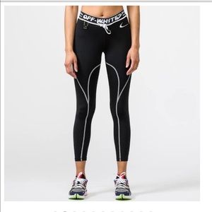 off white nike leggings grey